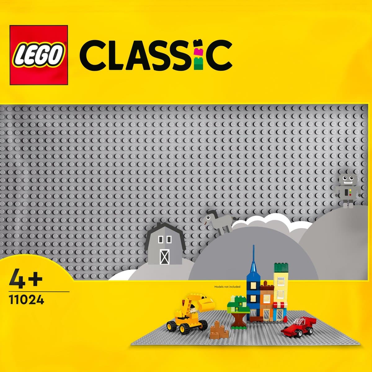 LEGO Classic Grijze Bouwplaat - 132-delige constructieset - afbeelding 1