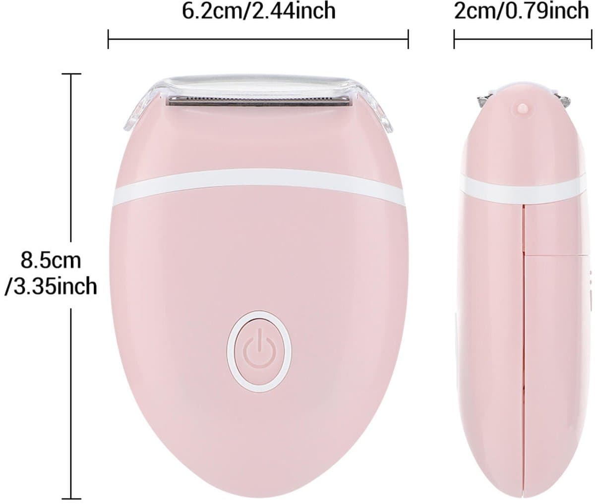 Ladyshaves voor vrouwen – Elektrisch scheerapparaat - Trimmer - Epilator - Ontharingsapparaten - Bikinitrimmer - gezichtsepilator voor vrouwen - dames bikinitrimmer - waterdicht scheerapparaat voor vrouwen - beenscheerapparaat thumbnail 2