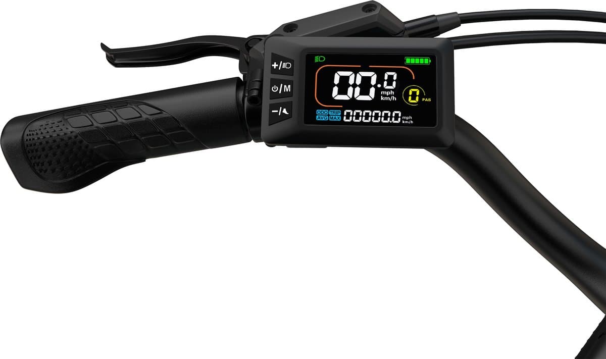 Pixar C1 Pro Elektrische Fiets - 250W Motor - 36V18Ah Accu - 28x1.95" Banden - Max Snelheid 25km/u - Max Bereik 80-100km - Shimano 7-Snelheden - Wit thumbnail 5