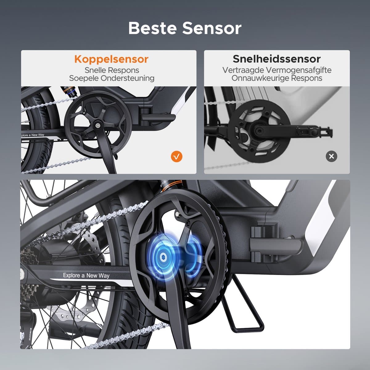 ENGWE L20 3.0 Boost Elektrische fiets - Actieradius 135km - Verwijderbare batterij 48V13.5Ah - Motor 250W - Shimano 7 versnellingen - Hydraulische schijfremmen - 20 Inch Commuter E-Bike - Fatbike - goud thumbnail 7