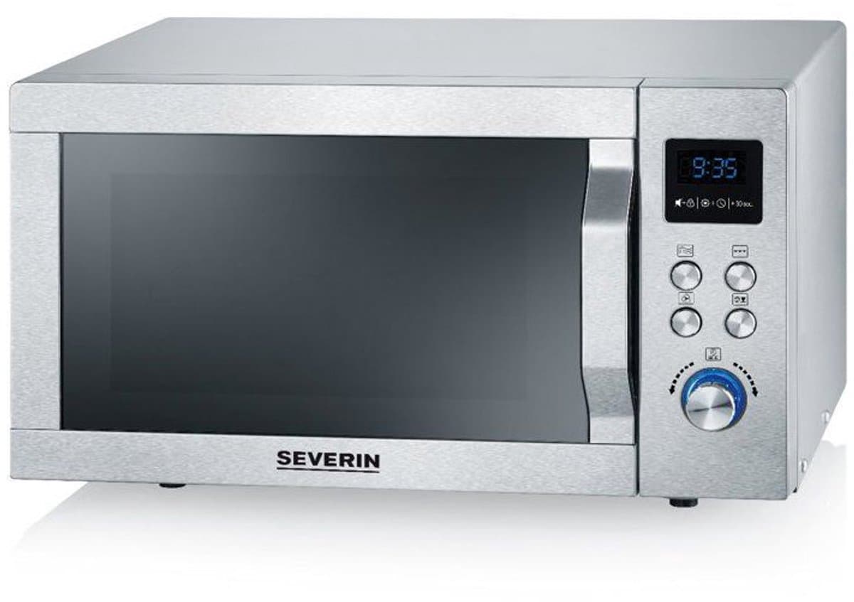 Severin MW 7774 Combi magnetron – Grill en Hetelucht tot 200 °C – EasySelect Bediening - 25 Liter- RVS thumbnail 7
