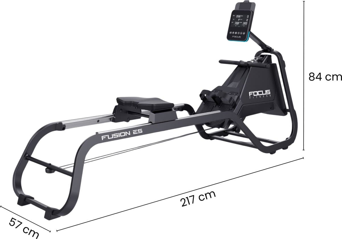 Focus Fitness Fusion E5 – Roeitrainer – Magnetisch – 5 niveaus – Rubberhout thumbnail 5