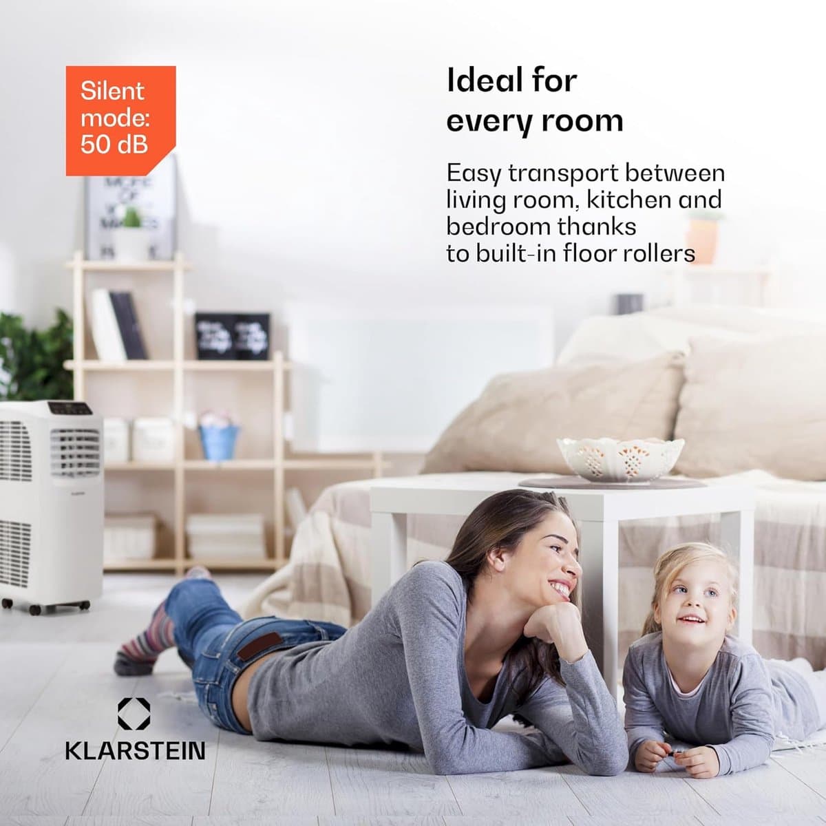 Klarstein Pure Blizzard 3 2G - Mobiele Airco 3-in-1 koelventilator, ontvochtiger, timer, geluidsarm, energie-efficiëntieklasse A, 808 W / 7000 BT, tot 65 m³, wit thumbnail 5