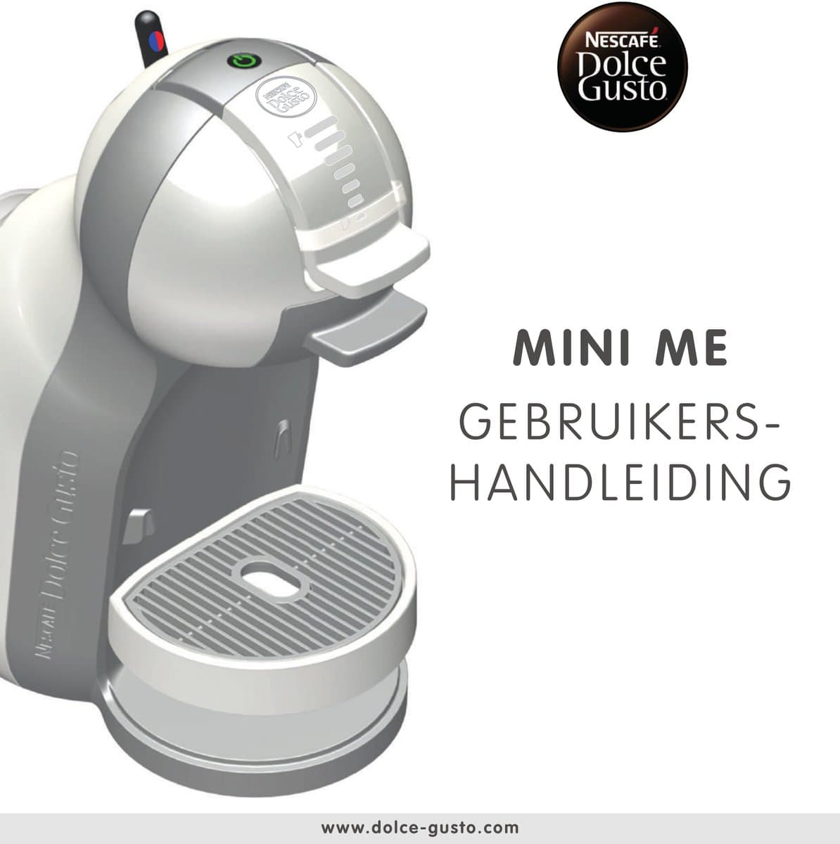 KRUPS NESCAFÉ Dolce Gusto MiniMe KP120810 koffiecupmachine zwart/antraciet - mama cadeaupakket met blauwe Coffee for mama mok, goudkleurig koffielepeltje, hartjestegel en tegelhouder thumbnail 8
