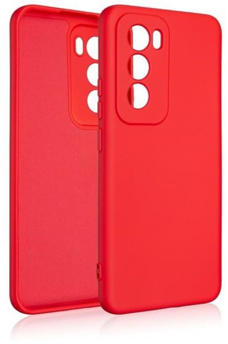 Beline - Oppo Reno 12 5G Etui - Siliconen - Czerwony