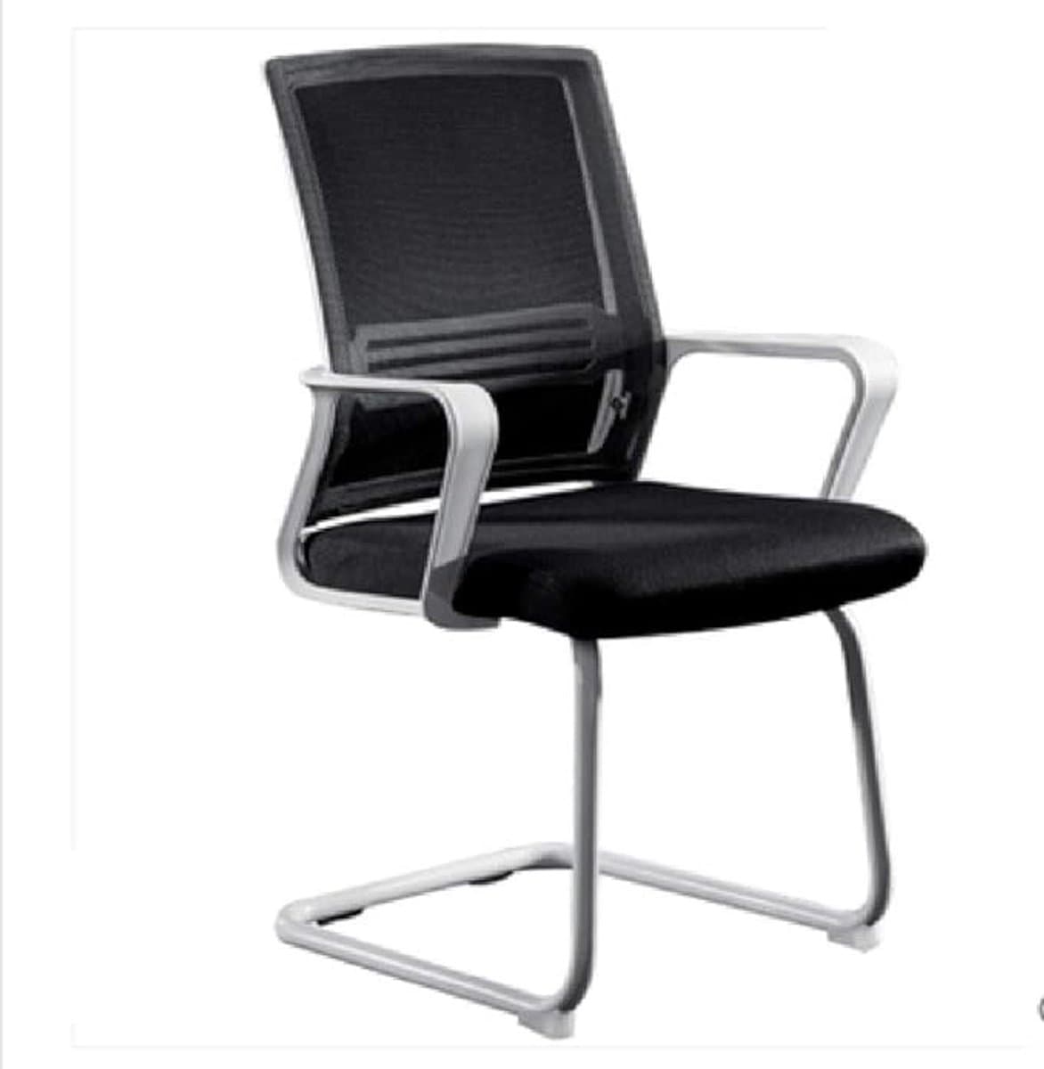 Ergonomische Bureaustoel – Mesh Computerstoel met Lendensteun, 360° Draaibaar, Verstelbare Executive Stoel met Armleuningen, Comfortabele Zitkussen & Antislip Basis – Zwart thumbnail 2
