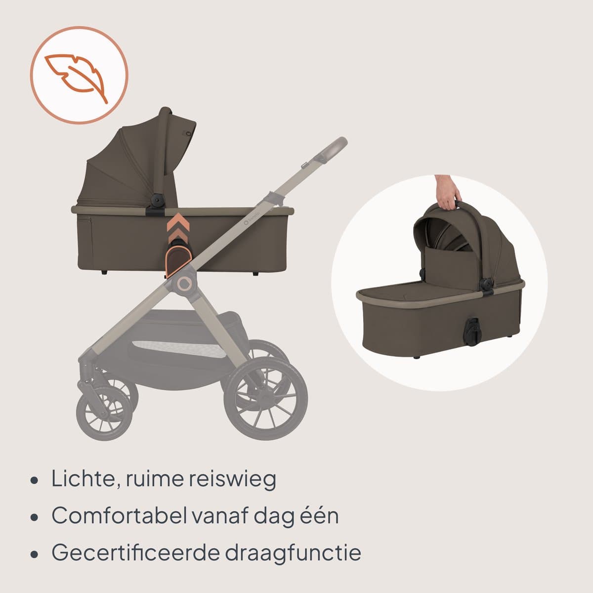 Lionelo Layla 3-in-1: Reiswieg, buggy en i-Size autostoel thumbnail 7