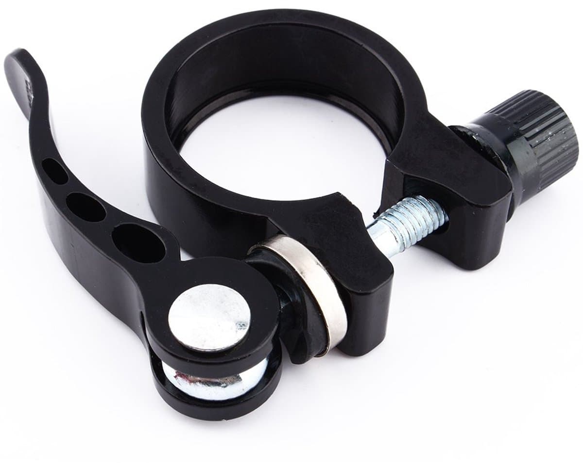 Bicycle Saddle Clamp - Nieuwe Alloy 31.8mm/34.9mm - Mountain Bike Fiets Seatpost Klemmen Snelle Ontgrendeling thumbnail 6
