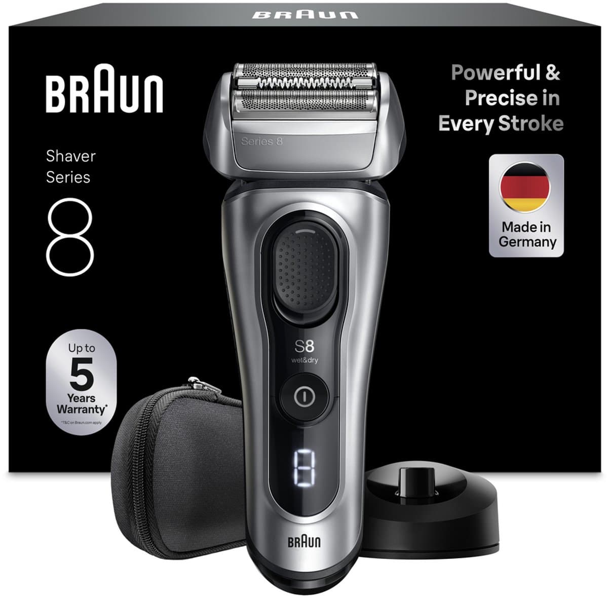 Braun Series 8 8617s Wet & Dry met flexkop
