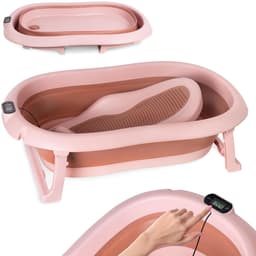 Productfoto van moovkee. Opvouwbaar Babybad 80 cm Donkerroze