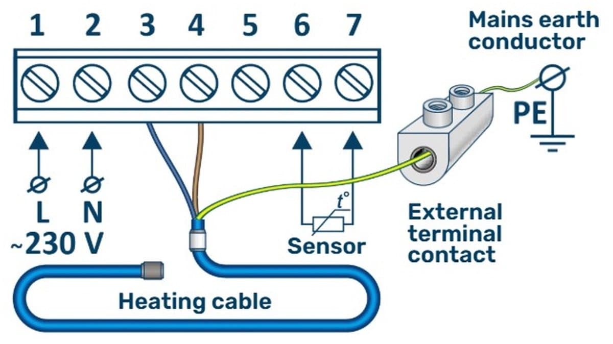 Elektronische thermostaat MST-1, 16A, 230 V thumbnail 2