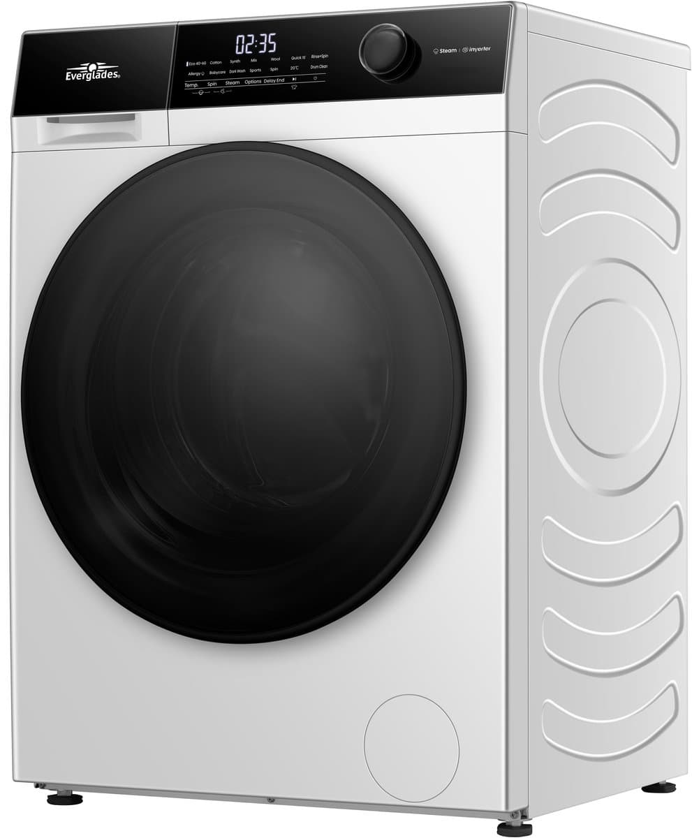 Everglades EVWM91421AW - Wasmachine 9KG - Arctic White - Energieklasse A -20% - Stoomfunctie - 15 Programma's - 5 Jaar Garantie thumbnail 8