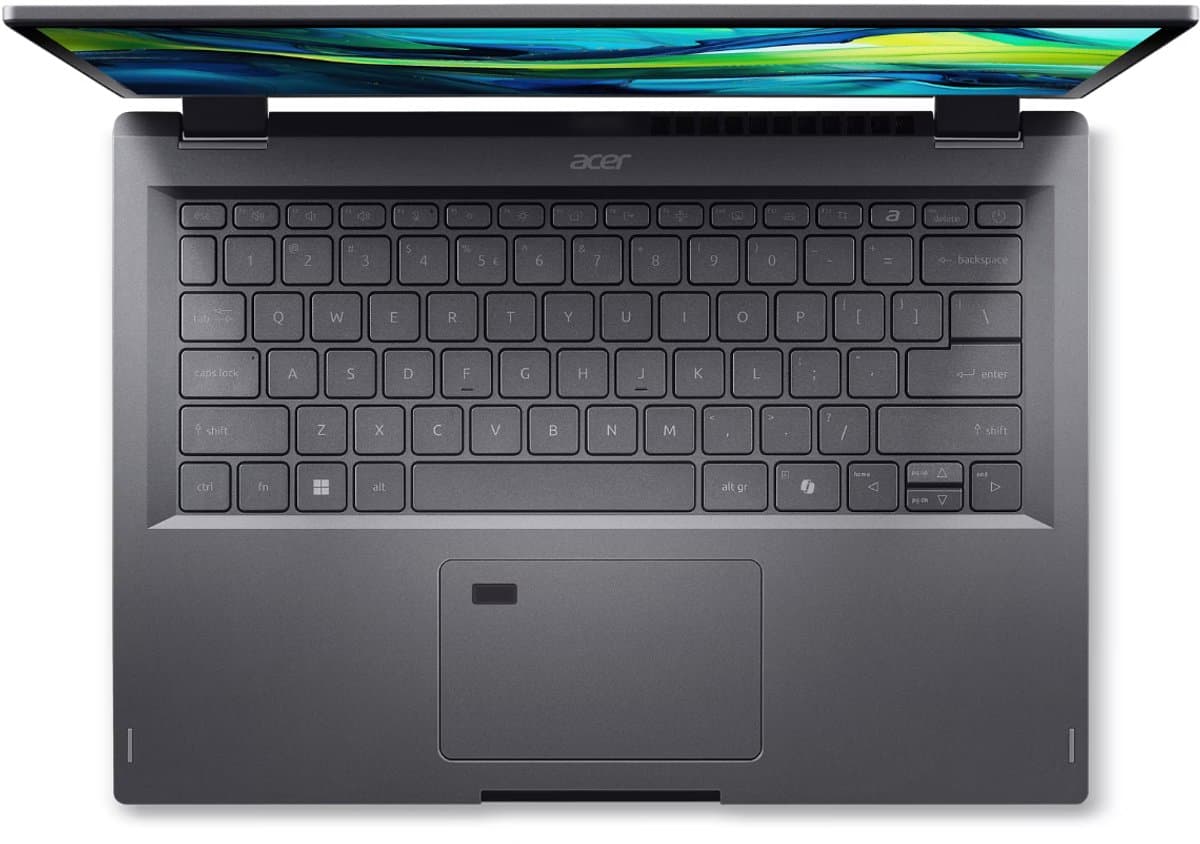 Aspire Spin 14 ASP14-52MTN-59R0 - 2-in-1 Convertible - 14 inch - Touchscreen - Core Ultra 5 (i5) - 32GB - 512GB SSD - Zilver - inclusief Stylus Pen - Verlicht toetsenbord thumbnail 6