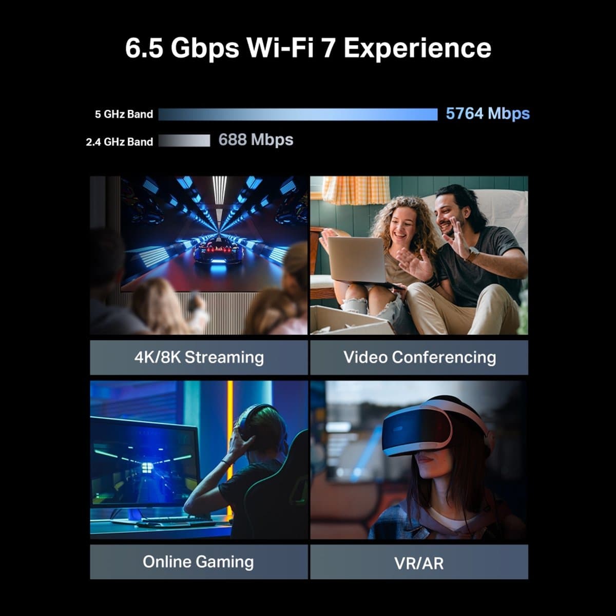 TP-Link Archer BE400 WiFi 7-router met 6,5 Gbps en 2,5G-poorten thumbnail 7