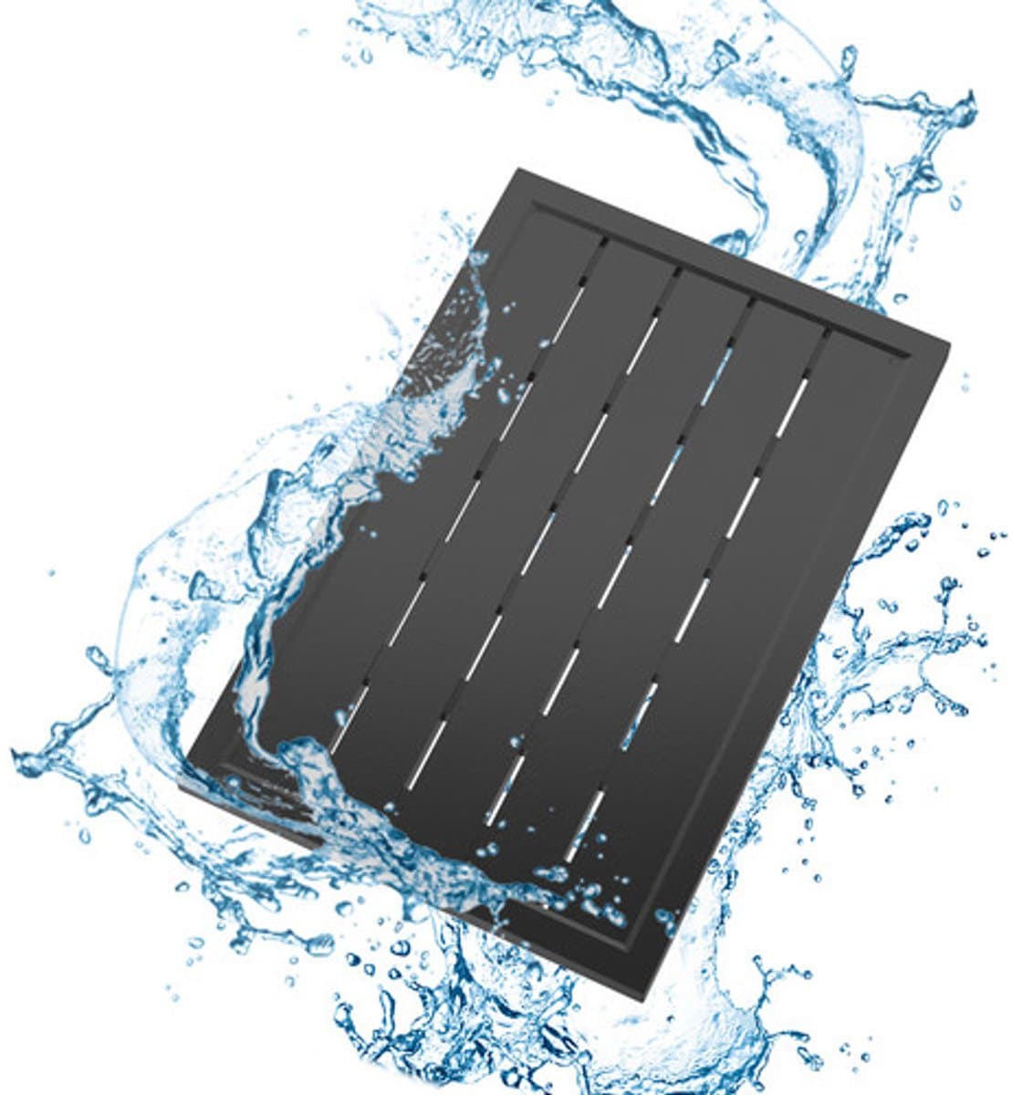 100 x 65 x 4 cm Kunststof Bodemplaat, Douchematten Voor binnen en buiten, Lichte antislip, Weerbestendige,Bodemelement Voor Zonnedouche,Tuindouche, Zwembad,Badkamer thumbnail 2