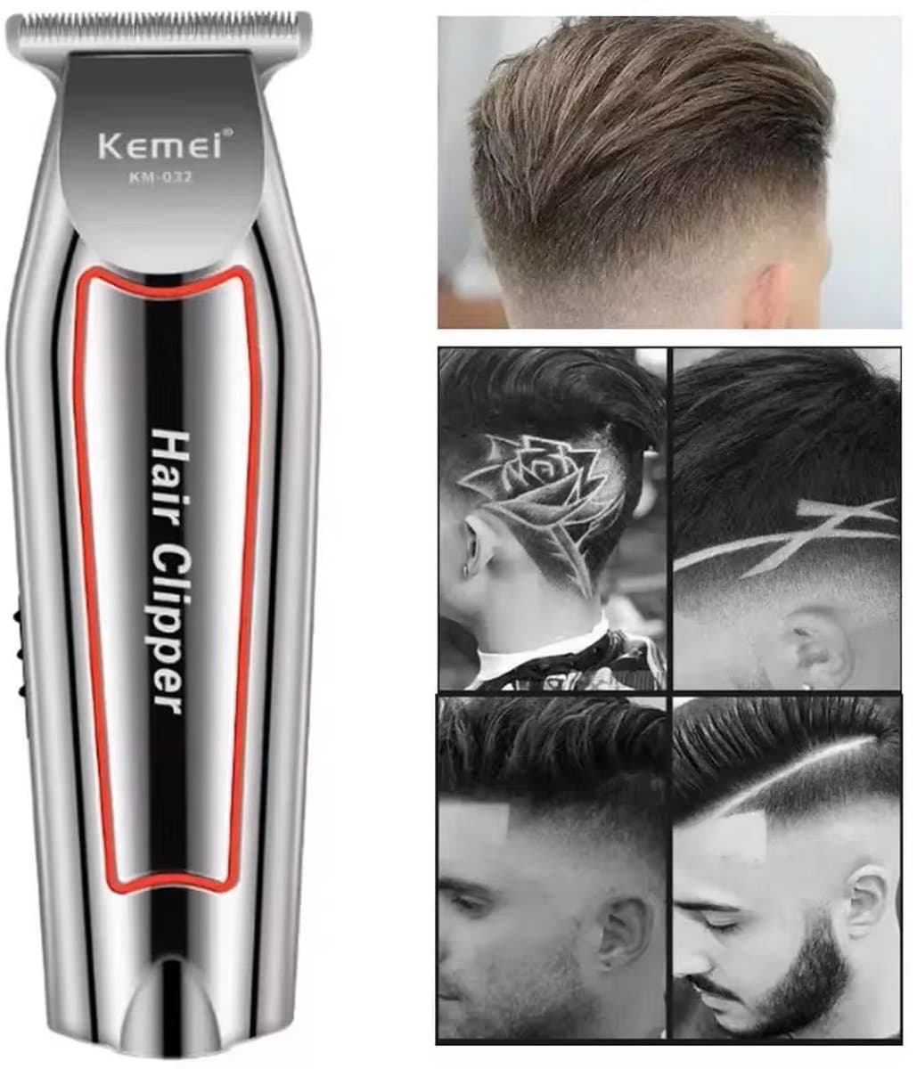 KEMEI KM-032 | Professionele Draadloze Tondeuse - Tondeuse Mannen Hoofdhaar - Cheveux Haar - Haartrimmer - Kapper Haar Machine - Haartondeuse - Trimmer Baard - Trimapparaat - Barber Hair Clipper - Kapper Trimmer - Kappersset thumbnail 4