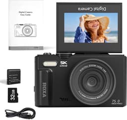 Productfoto van Roxa 48MP WiFi-camera met 180° klapscherm