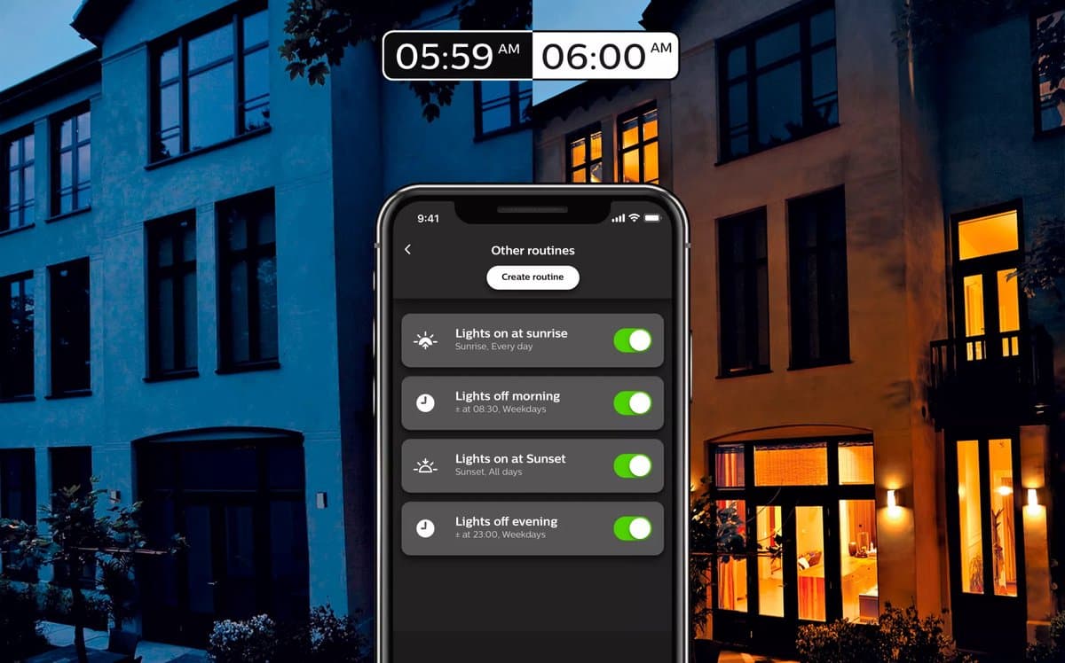 Philips Hue Starterspakket E27 Lichtbron met Bridge en Dimmer Switch - White and Color Ambiance - 2 x 9W - Bluetooth thumbnail 7
