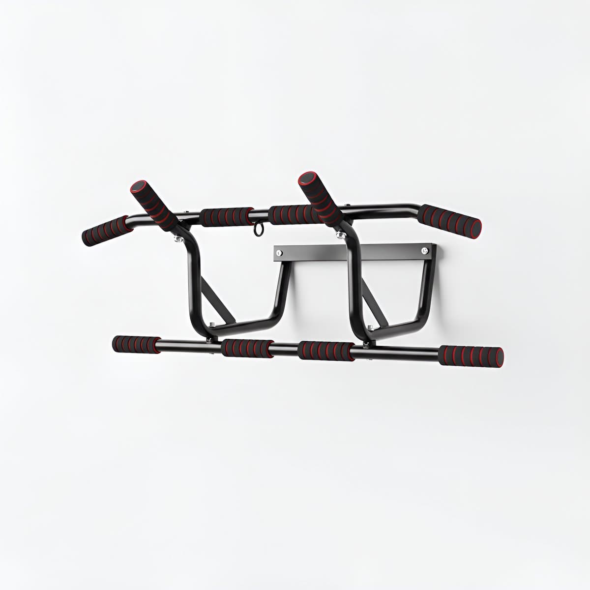 NETTLIFE Pull Up Bar - Pull-upstang voor deurkozijn - 140kg Draagkracht - met gewatteerde antisliphandgrepen - Optrekstang Wandmontage - Trainingsapparaat voor deurkozijn 80-90 cm - Pull Up Station voor Thuis Sporten - Thuis Fitness - zwart thumbnail 3