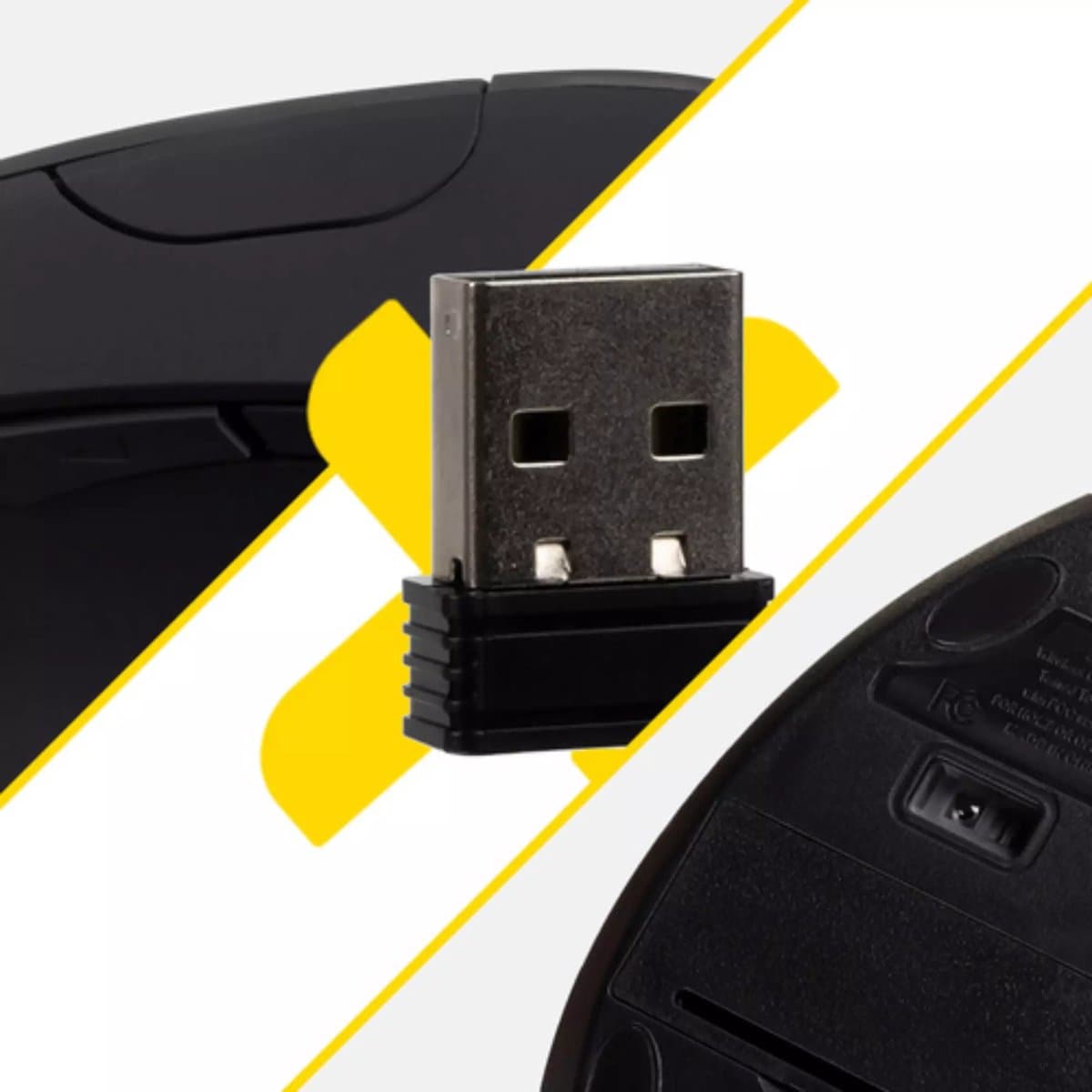 Izoxis draadloze verticale muis – ergonomisch en comfortabel – met USB-ontvanger thumbnail 6