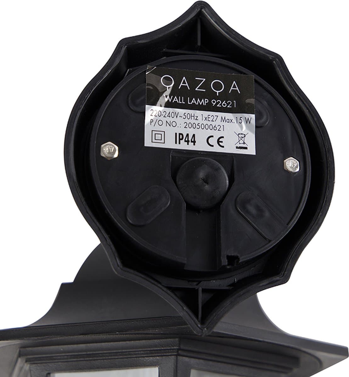 QAZQA new haven - Klassieke Wandlamp voor buiten - 1 lichts - D 212 mm - Zwart - Buitenverlichting thumbnail 2