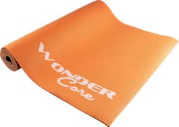 Productfoto van Wonder Core Yogamat Fitness Sport Gymnastiek Pilates Mat antislip 6 mm dik - Oranje / Grijs - 170 x 60 cm