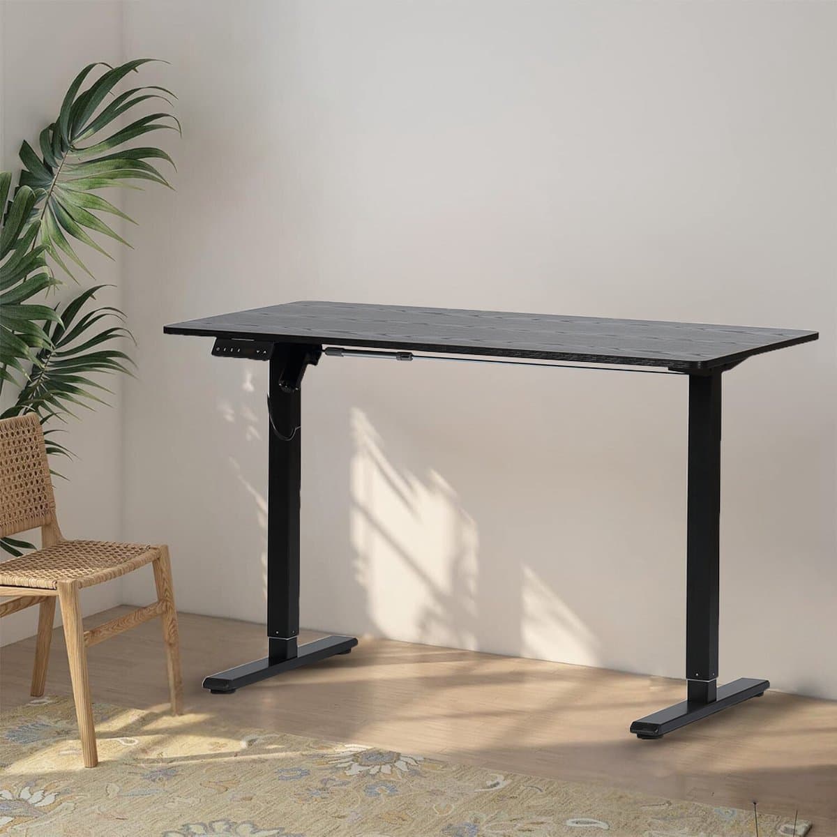 OfficeSense OS50 Zit Sta Bureau Elektrisch 120 x 60 CM - Verstelbaar in hoogte - Zwart Eiken Blad thumbnail 4