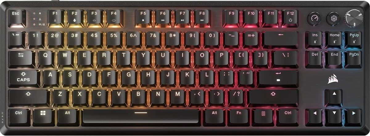 Corsair K70 CORE TKL - Draadloos Mechanisch Gaming Toetsenbord - RGB LED - MLX Red Switch - QWERTY - Zwart thumbnail 3