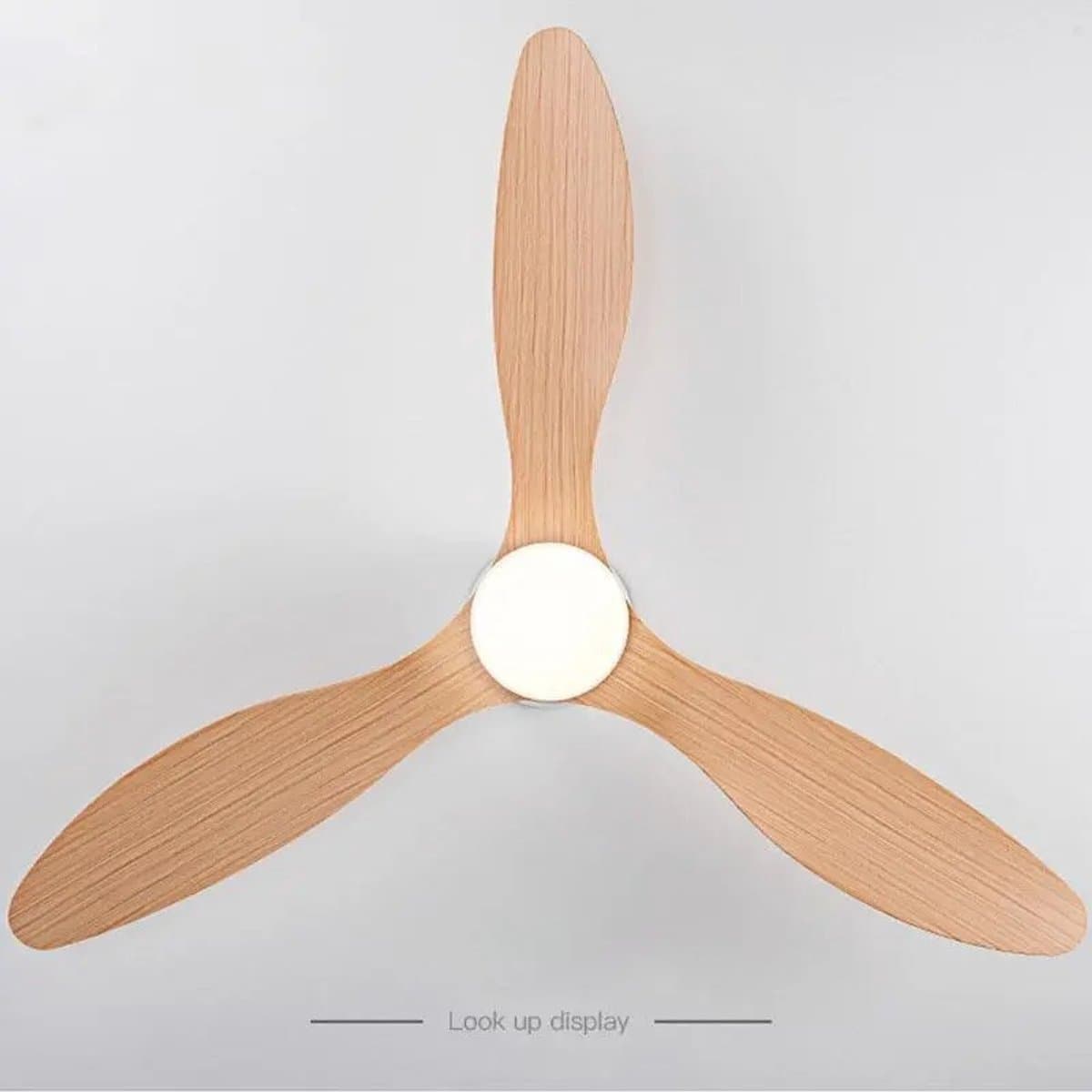 Plafondventilator 3 blad Ø105cm hout - stille ventilator – top kwaliteit - energie zuinig -met remote - ventilator voor laag plafond - 6 snelheden – beste alternatief voor airco - zomer en winter stand – houten ventilator thumbnail 8