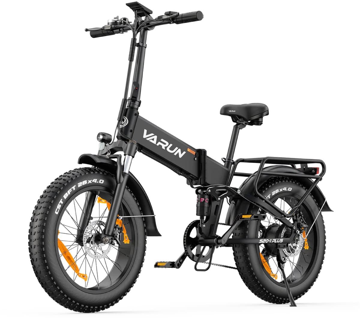 VARUN S20-1 PLUS E-bike - 25 km/u - 20inch - 60km actieradius - 250W motor - 48V13Ah accu - 55 N·m - zwart thumbnail 3