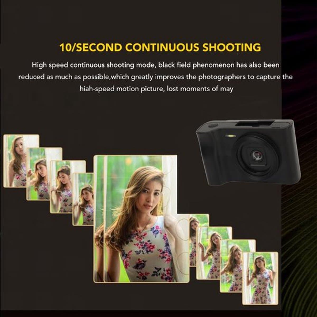 Allecto digitale camera 20mp vlogging gereed thumbnail 2