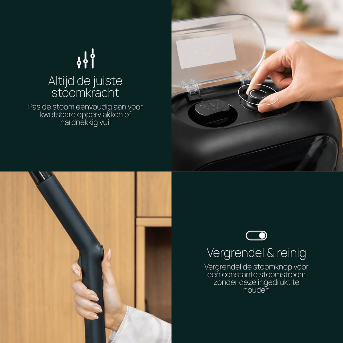 Skrub Stoomreiniger PRO – Tapijtreiniger – Handstomer – 1500W – Stoomdweil & Vloerreiniger – Carpet Cleaner met 20 Accessoires – 45 Min Stomen thumbnail 7
