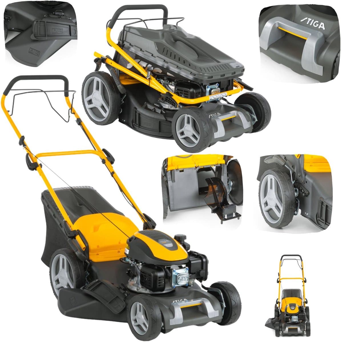Stiga Combi 48 SQ - Benzine Grasmaaier - 46cm Snijbreedte - 60L Opvangbak