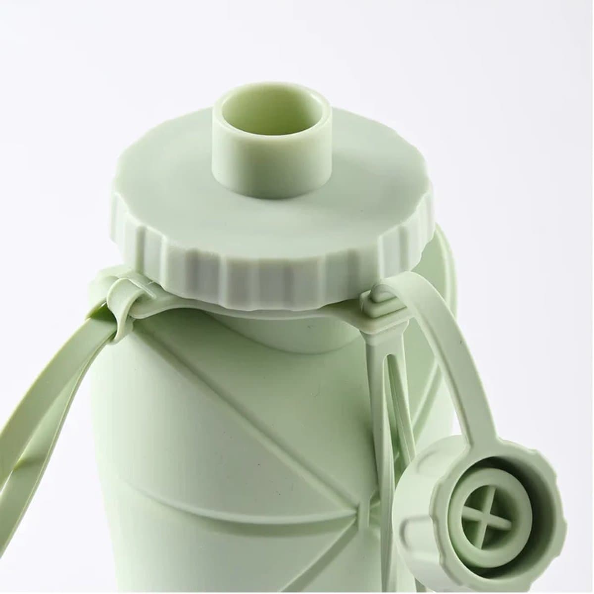 Opvouwbare waterfles 600 ml - Lekvrij - Ruimtebesparend - Compact - Hitte- en Koudebestendig - Inklapbaar - Siliconen - BPA-vrij - Ideaal voor sport, reizen en dagelijks gebruik thumbnail 5