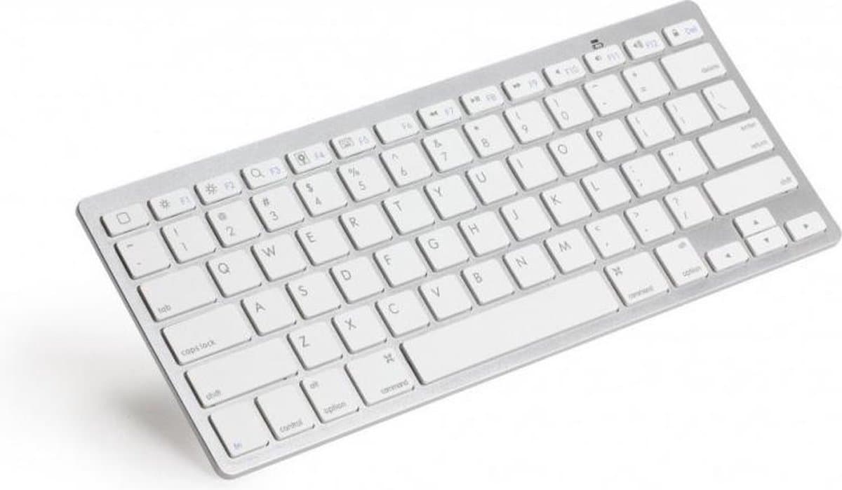 Draadloos Toetsenbord - Wireless Keyboard - Bluetooth - Zilver thumbnail 3