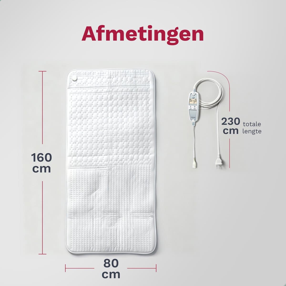 Inventum HN197V elektrische onderdeken 160x80 cm - Eenpersoons - 9 warmtestanden - Aparte voetzone - Anti allergie - Antibacterieel - Warmtedeken - Extra snel warm - Uitwasbaar - Automatische uitschakeling - Oververhittingsbeveiliging - Fleece - Wit thumbnail 6