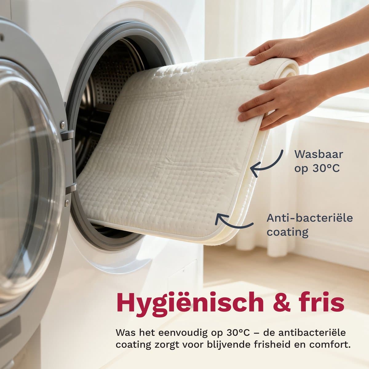 Inventum HN197V elektrische onderdeken 160x80 cm - Eenpersoons - 9 warmtestanden - Aparte voetzone - Anti allergie - Antibacterieel - Warmtedeken - Extra snel warm - Uitwasbaar - Automatische uitschakeling - Oververhittingsbeveiliging - Fleece - Wit thumbnail 4