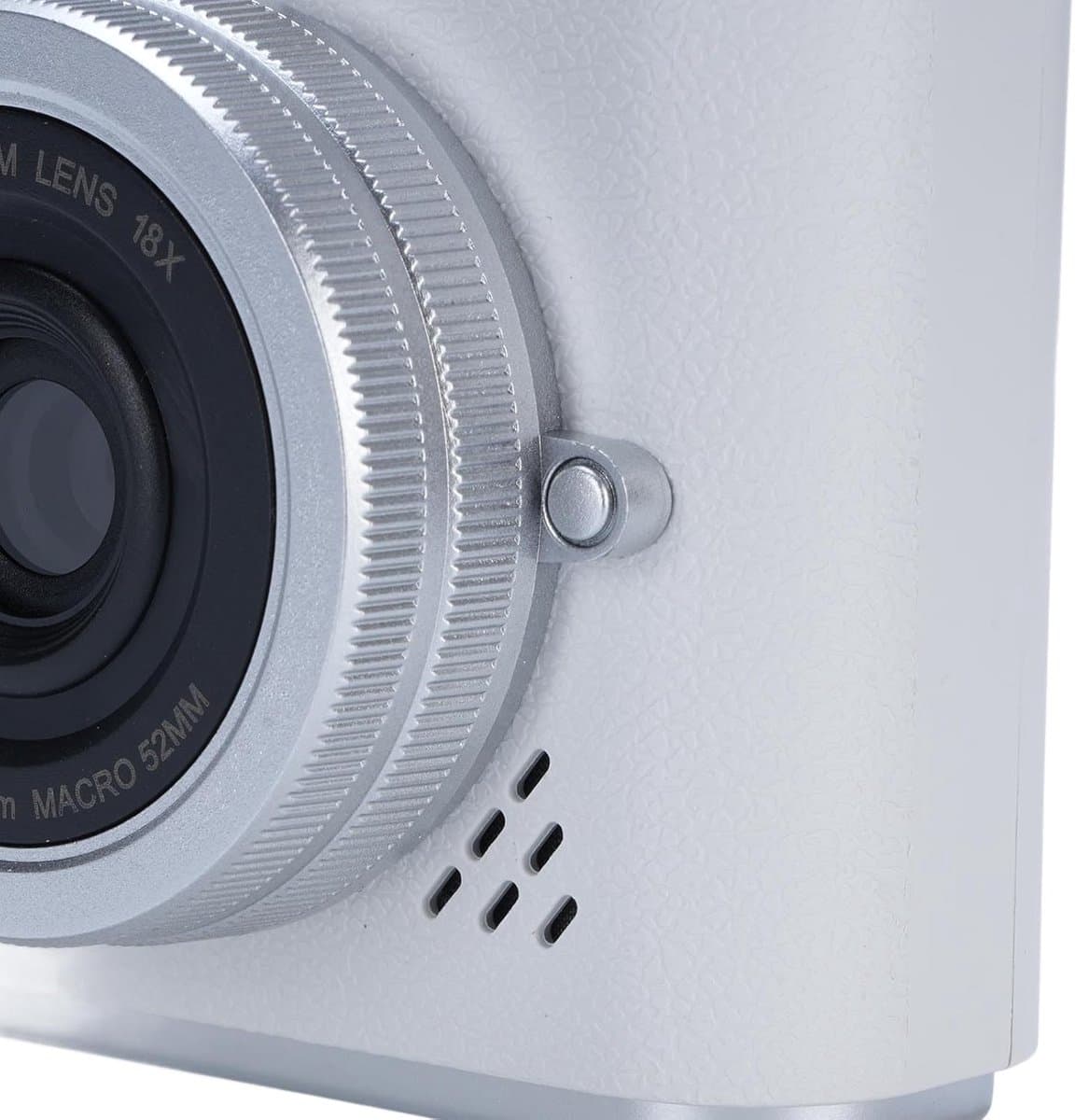 Digitale camera - 4K Digitale Camera 48MP met Flip Screen – Selfiecamera met 8x Zoom + 32GB Geheugenkaart - met 2,4 inch HD-kantelscherm, ingebouwd LED-invullicht - Vlogcamera - digitale camera kinderen - voor tieners en studenten (Wit) thumbnail 6