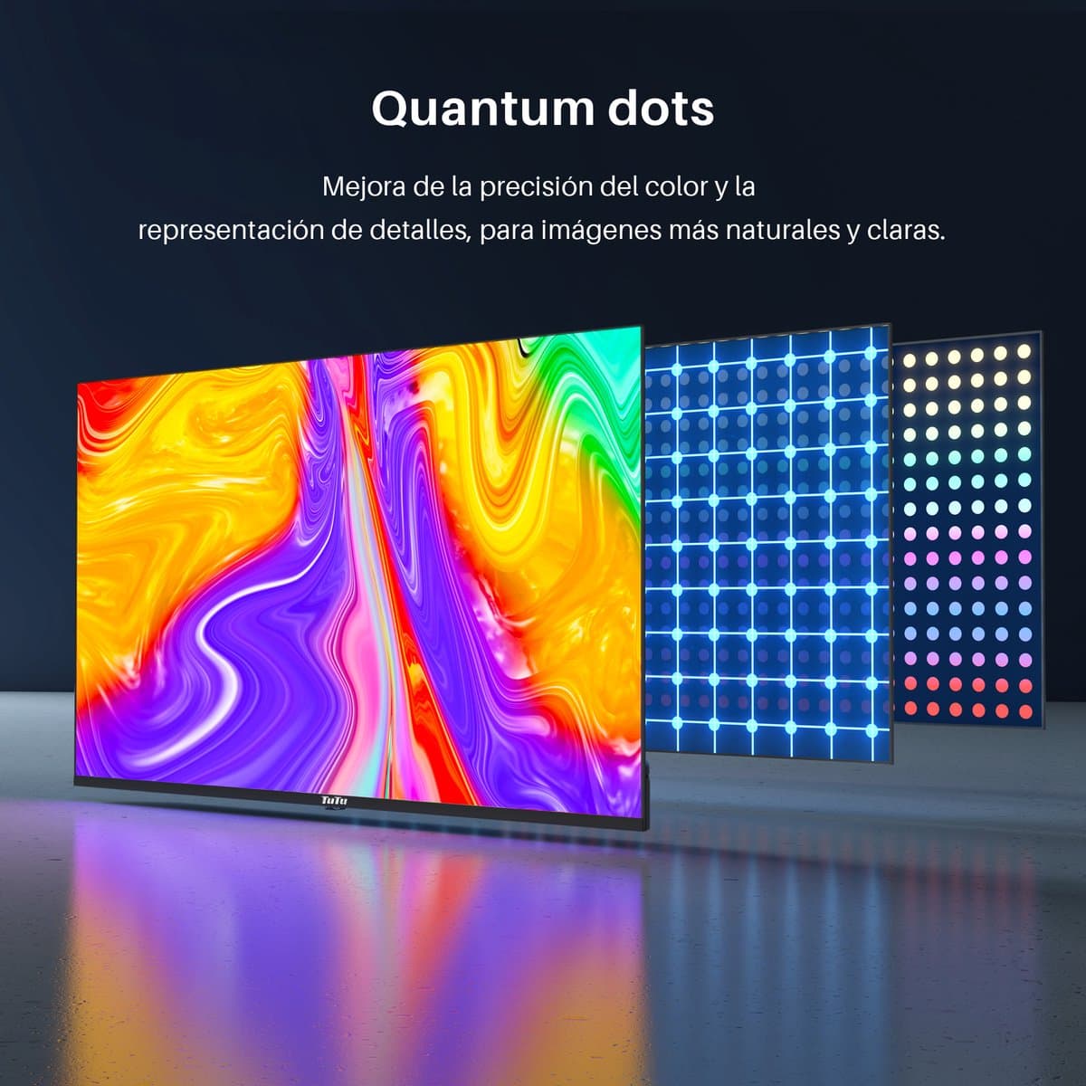 TuTu Android Smart TV - QLED 4K Ultra HD - 43 inch/109 cm - Frameless Design - Tripple Tuner DVB-T/T2/S/S2/C - HDMI x3, USB x2, CI+ - Voice Controle & Streaming apps - Geassembleerd in Eindhoven - TUQ43UN1 thumbnail 5