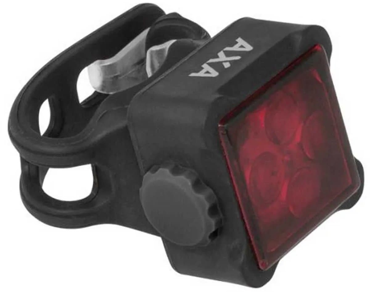 AXA Niteline T4R Fietsverlichting Set – LED Voorlicht & Achterlicht – USB Oplaadbaar – 2.000 m Zichtbaarheid Voor – 450 m Achter – 4 Lichtstanden – 30 m Lichtbeeld thumbnail 3