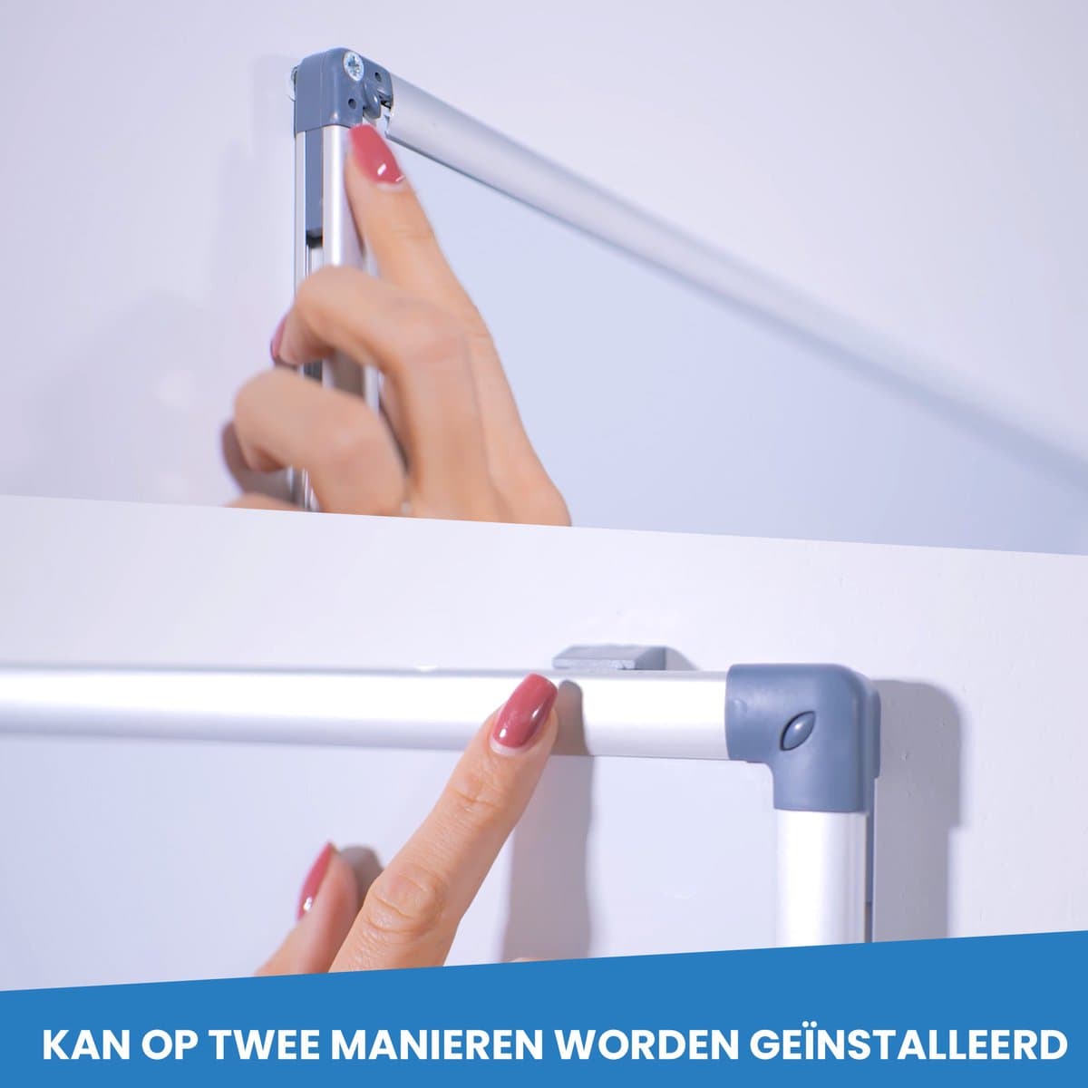 IVOL Whiteboard 45x60cm magnetisch gelakt staal met montagemateriaal thumbnail 2