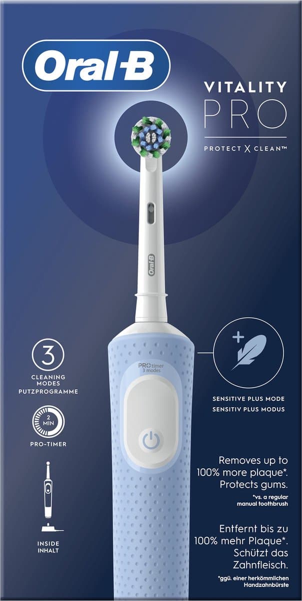Oral-B Vitality Pro - Blauw - Elektrische Tandenborstel thumbnail 4