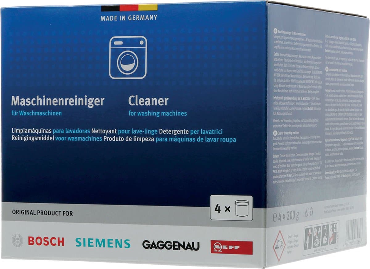Bosch/Siemens Wasmachine reiniger - 4x200g, geurverlichtend thumbnail 3