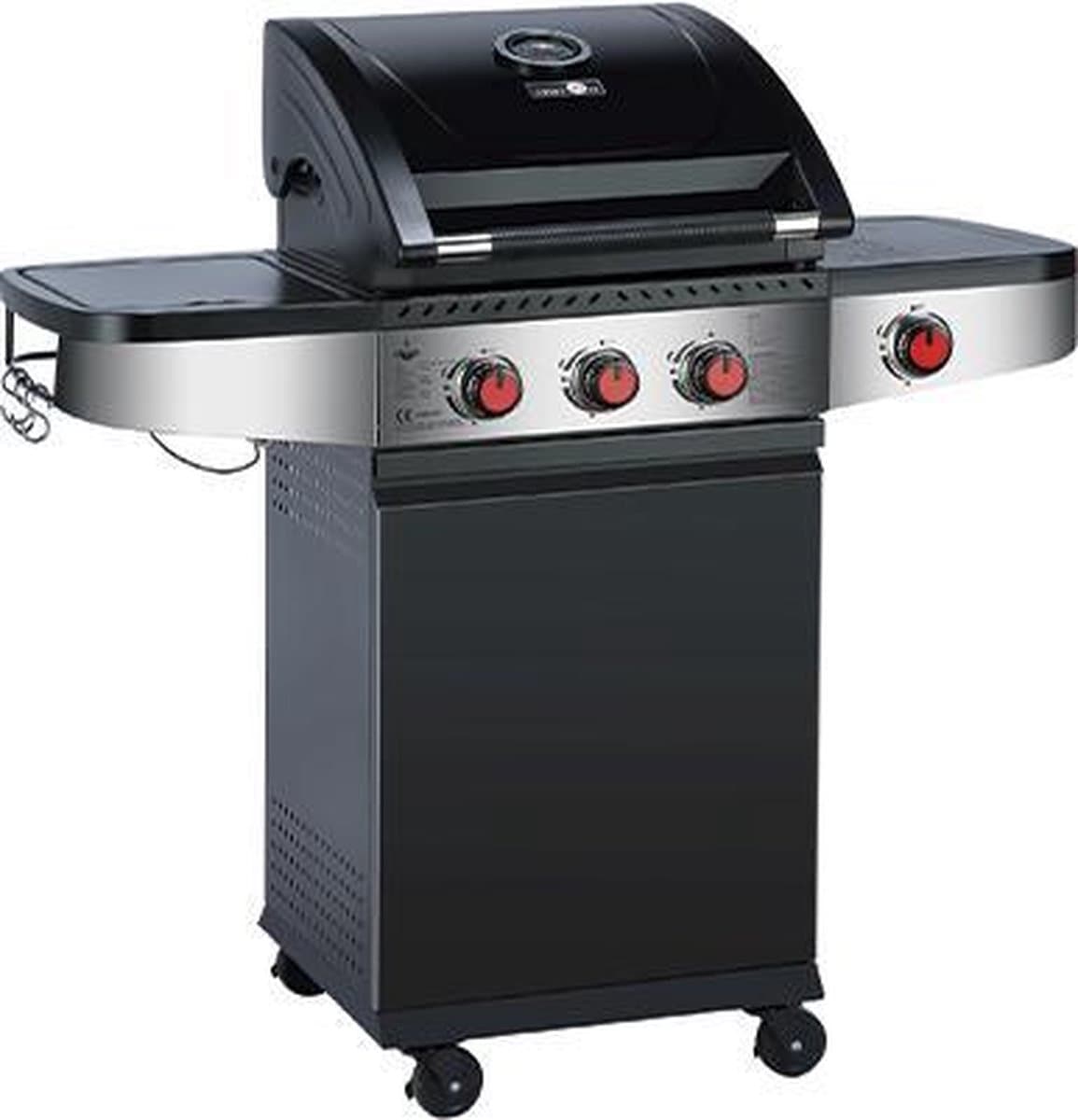 El Fuego Houston 3.1 - Gasbarbecue - Gas bbq - 3 branders - 1 zijbrander - Kleur zwart - Grilloppervlak 42x48 cm thumbnail 3