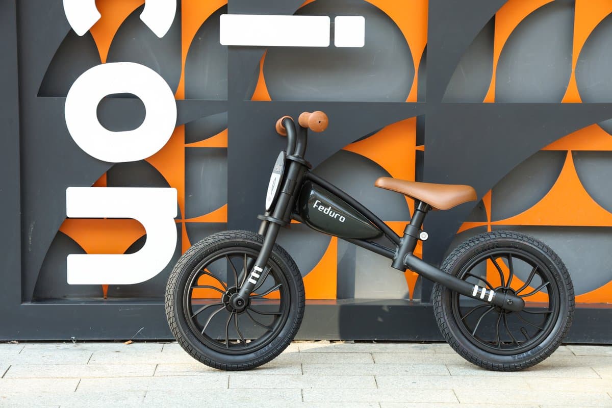 Qplay Feduro Loopfiets 12 inch - Kinderfiets - Zwart thumbnail 4