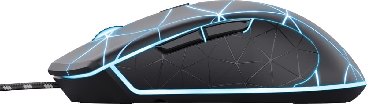 Trust GXT 133 Locx - Gaming Muis - Bedraad - 3200 DPI - LED verlichting - Zwart thumbnail 7