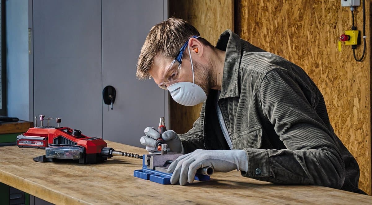 Einhell Accu Multitool TE-MT 18/34 Li Solo - Power X-Change - 18 V/Li-ion - Onbelast toerental: 5.000 - 34.000 t/min - Lengte flexibele slang: 92 cm - Geleverd inclusief 55-delige accessoireset - Excl. accu en lader thumbnail 8