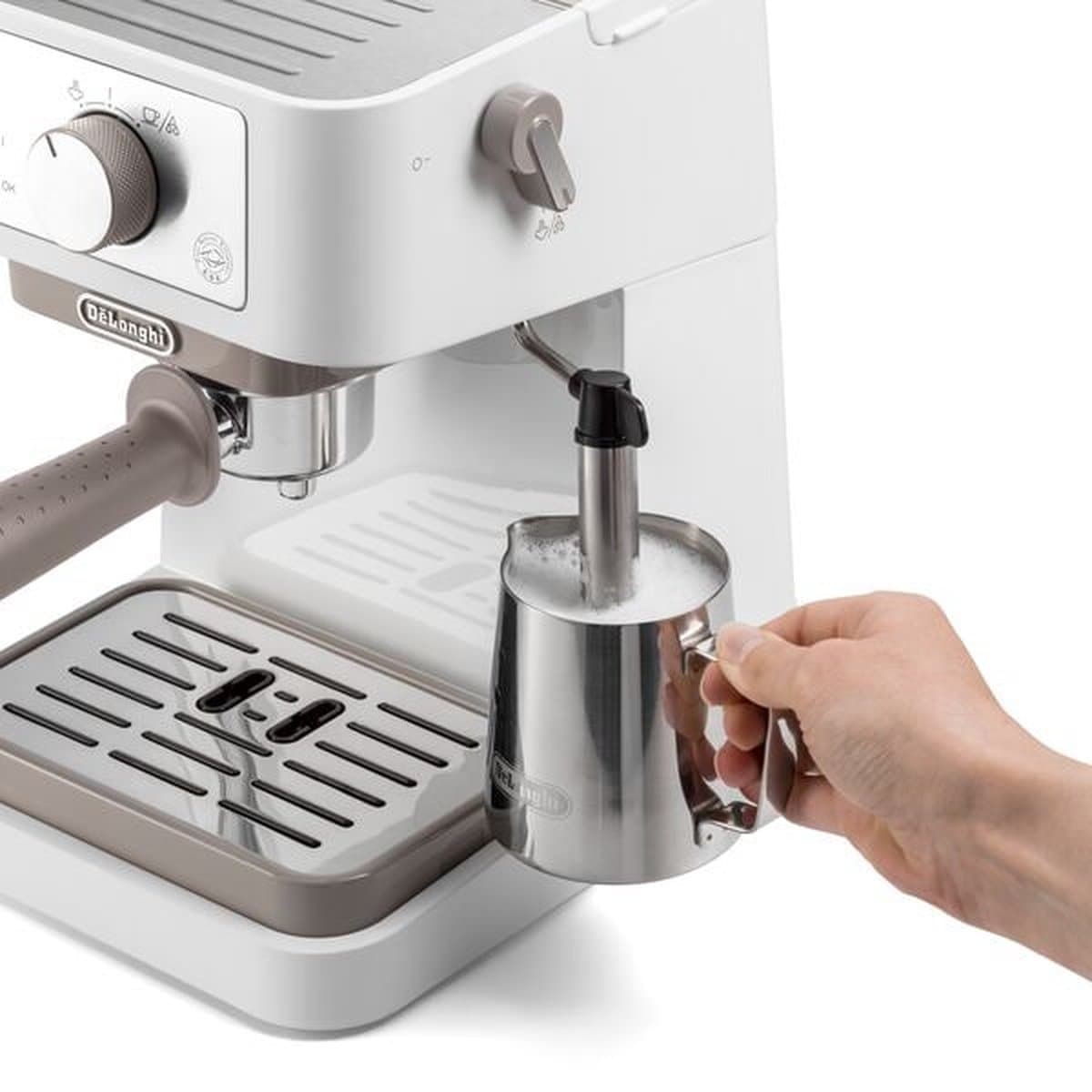 De Longhi EC260.W - Pistonmachine - 1100W - 1 L - roestvrij staal thumbnail 4