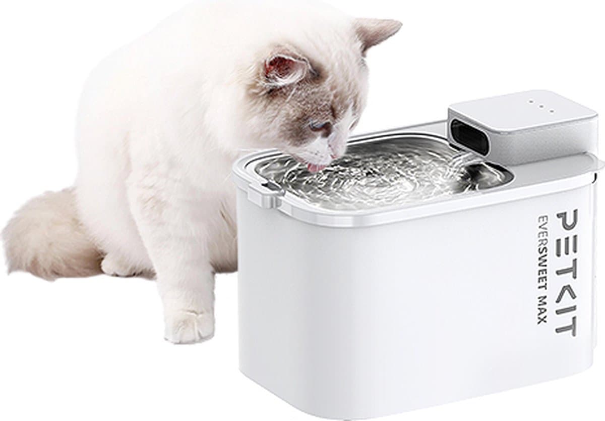 Petkit - Eversweet Max - Automatische drinkfontein voor kat en hond - 3L Kat Drinkfontein - Geruisloos - met Filter thumbnail 3