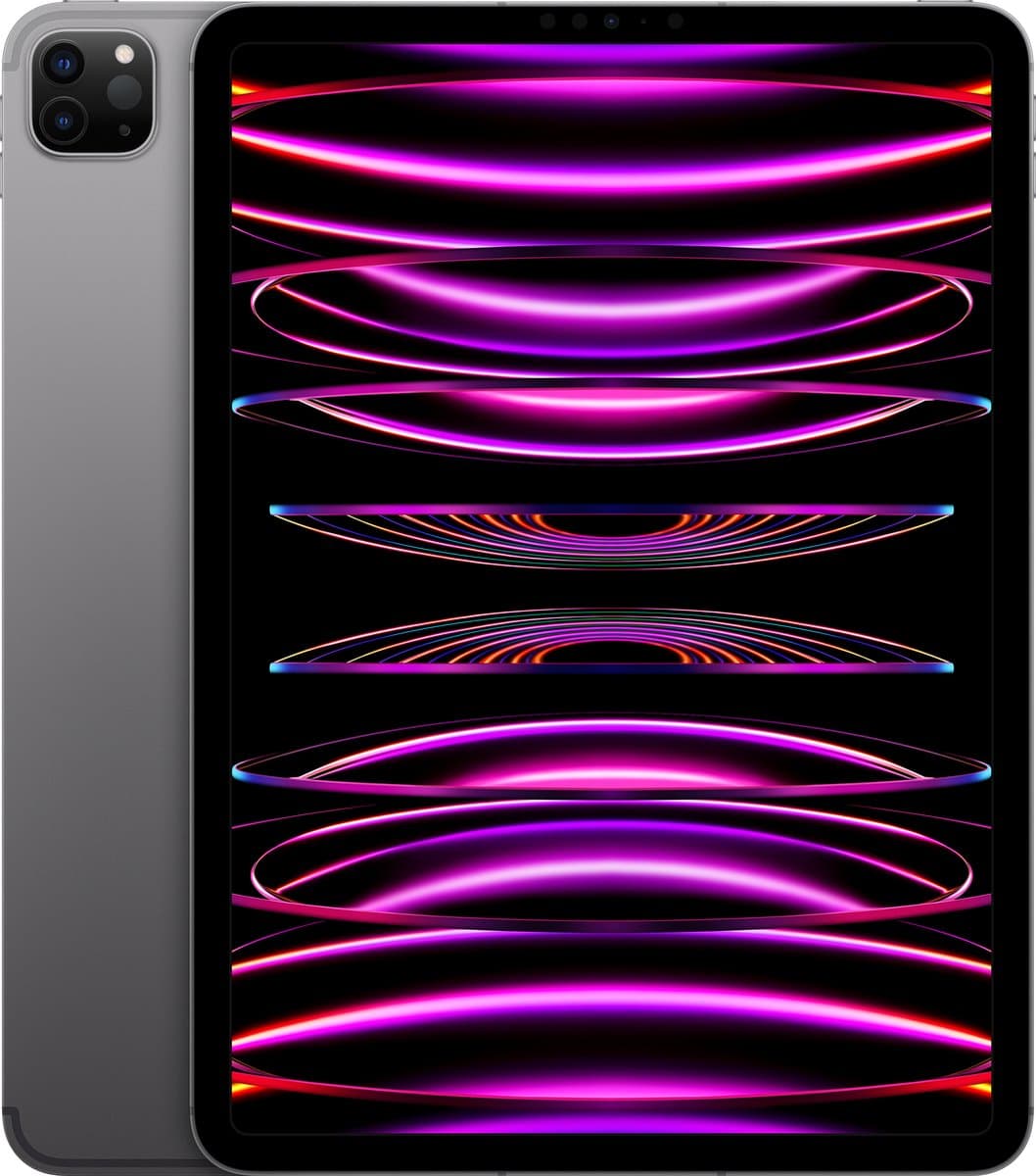 Apple iPad Pro (2022) - 11 inch - WiFi + 5G - 256GB - Spacegrijs - 6e generatie - afbeelding 1